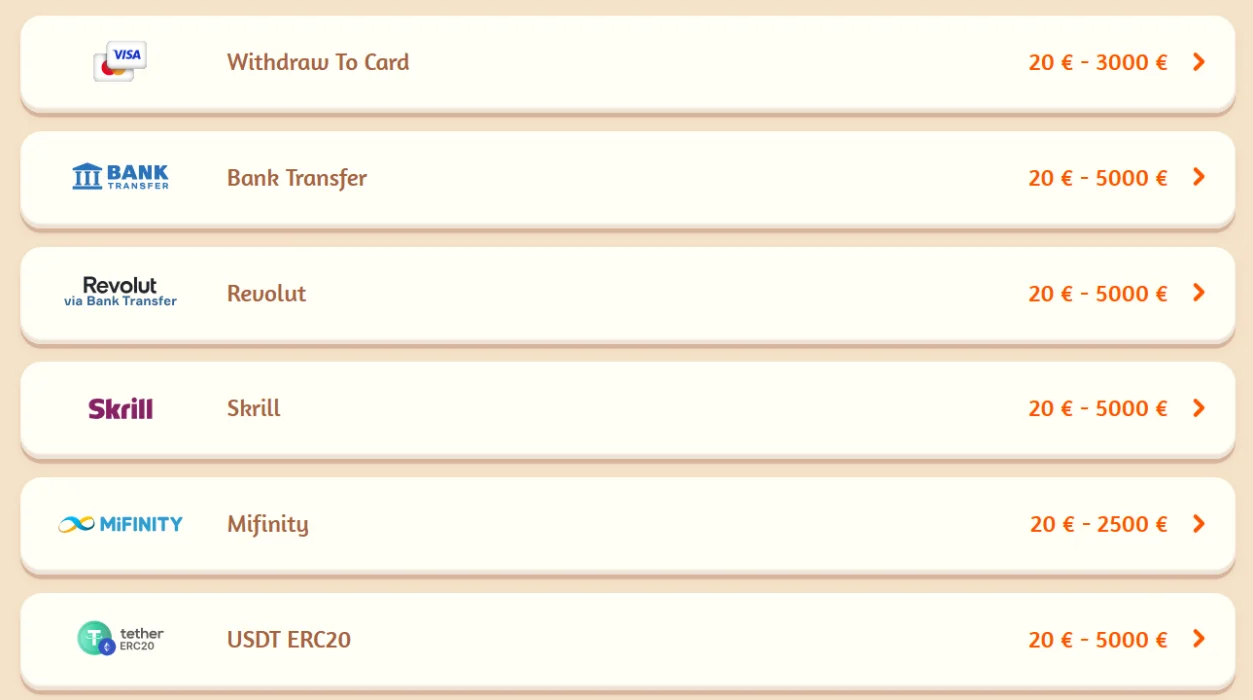 Métodos de pago en BillyBets Métodos de pago en BillyBets